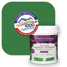 Charger l'image dans la galerie, Peinture écologique Natura Tassili® Les Verts (L'Atelier by Edicolor 183C/183-C/183C1) Intérieur/Extérieur VELOURS