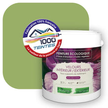 Charger l'image dans la galerie, Peinture écologique Natura Tassili® Les Verts (L'Atelier by Edicolor 184B/184-B/184B1) Intérieur/Extérieur VELOURS