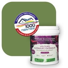 Charger l'image dans la galerie, Peinture écologique Natura Tassili® Les Verts (L'Atelier by Edicolor 184C/184-C/184C1) Intérieur/Extérieur VELOURS