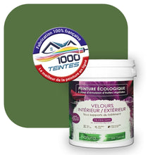 Charger l'image dans la galerie, Peinture écologique Natura Tassili® Les Verts (L'Atelier by Edicolor 184D/184-D/184D1) Intérieur/Extérieur VELOURS