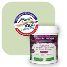 Charger l'image dans la galerie, Peinture écologique Natura Tassili® Les Verts (L'Atelier by Edicolor 185B/185-B/185B1) Intérieur/Extérieur VELOURS
