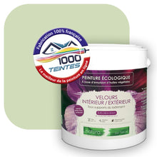 Charger l'image dans la galerie, Peinture écologique Natura Tassili® Les Verts (L'Atelier by Edicolor 185B/185-B/185B1) Intérieur/Extérieur VELOURS
