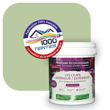 Charger l'image dans la galerie, Peinture écologique Natura Tassili® Les Verts (L'Atelier by Edicolor 185C/185-C/185C1) Intérieur/Extérieur VELOURS