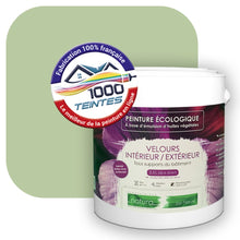 Charger l'image dans la galerie, Peinture écologique Natura Tassili® Les Verts (L'Atelier by Edicolor 185C/185-C/185C1) Intérieur/Extérieur VELOURS