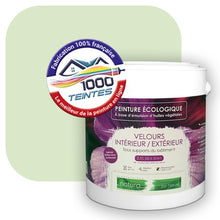 Charger l'image dans la galerie, Peinture écologique Natura Tassili® Les Verts (L'Atelier by Edicolor 186A/186-A/186A1) Intérieur/Extérieur VELOURS