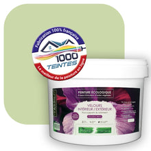 Charger l'image dans la galerie, Peinture écologique Natura Tassili® Les Verts (L'Atelier by Edicolor 186B/186-B/186B1) Intérieur/Extérieur VELOURS