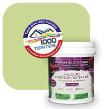 Charger l'image dans la galerie, Peinture écologique Natura Tassili® Les Verts (L'Atelier by Edicolor 187B/187-B/187B1) Intérieur/Extérieur VELOURS