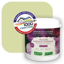 Charger l'image dans la galerie, Peinture écologique Natura Tassili® Les Verts (L'Atelier by Edicolor 188B/188-B/188B1) Intérieur/Extérieur VELOURS