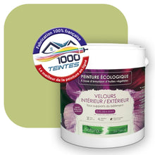 Charger l'image dans la galerie, Peinture écologique Natura Tassili® Les Verts (L'Atelier by Edicolor 188C/188-C/188C1) Intérieur/Extérieur VELOURS