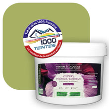Charger l'image dans la galerie, Peinture écologique Natura Tassili® Les Verts (L'Atelier by Edicolor 188D/188-D/188D1) Intérieur/Extérieur VELOURS