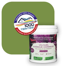 Charger l'image dans la galerie, Peinture écologique Natura Tassili® Les Verts (L'Atelier by Edicolor 188E/188-E/188E1) Intérieur/Extérieur VELOURS