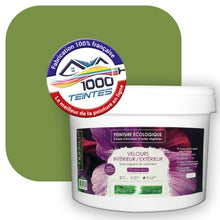 Charger l'image dans la galerie, Peinture écologique Natura Tassili® Les Verts (L'Atelier by Edicolor 188E/188-E/188E1) Intérieur/Extérieur VELOURS