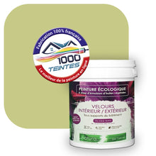 Charger l'image dans la galerie, Peinture écologique Natura Tassili® Les Verts (L'Atelier by Edicolor 189C/189-C/189C1) Intérieur/Extérieur VELOURS