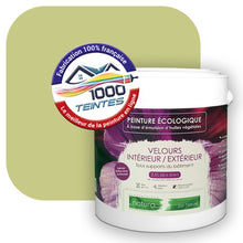Charger l'image dans la galerie, Peinture écologique Natura Tassili® Les Verts (L'Atelier by Edicolor 189C/189-C/189C1) Intérieur/Extérieur VELOURS