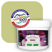 Charger l'image dans la galerie, Peinture écologique Natura Tassili® Les Verts (L'Atelier by Edicolor 189C/189-C/189C1) Intérieur/Extérieur VELOURS