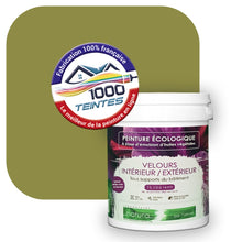 Charger l'image dans la galerie, Peinture écologique Natura Tassili® Les Verts (L'Atelier by Edicolor 189E/189-E/189E1) Intérieur/Extérieur VELOURS