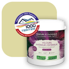 Charger l'image dans la galerie, Peinture écologique Natura Tassili® Les Verts (L'Atelier by Edicolor 190A/190-A/190A1) Intérieur/Extérieur VELOURS