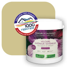 Charger l'image dans la galerie, Peinture écologique Natura Tassili® Les Verts (L'Atelier by Edicolor 190B/190-B/190B1) Intérieur/Extérieur VELOURS