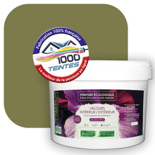Charger l'image dans la galerie, Peinture écologique Natura Tassili® Les Verts (L'Atelier by Edicolor 190E/190-E/190E1) Intérieur/Extérieur VELOURS