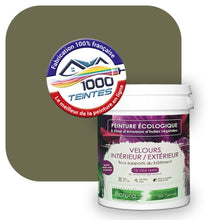 Charger l'image dans la galerie, Peinture écologique Natura Tassili® Les Verts (L'Atelier by Edicolor 191E/191-E/191E1) Intérieur/Extérieur VELOURS