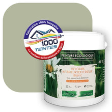 Charger l'image dans la galerie, Peinture écologique Natura Tassili® Les Verts (L'Atelier by Edicolor 192D/192-D/192D1) Intérieur/Extérieur VELOURS