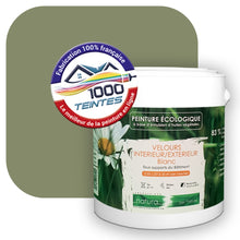 Charger l'image dans la galerie, Peinture écologique Natura Tassili® Les Verts (L'Atelier by Edicolor 193D/193-D/193D1) Intérieur/Extérieur VELOURS