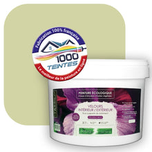 Charger l'image dans la galerie, Peinture écologique Natura Tassili® Les Verts (L'Atelier by Edicolor 194A/194-A/194A1) Intérieur/Extérieur VELOURS