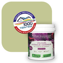 Charger l'image dans la galerie, Peinture écologique Natura Tassili® Les Verts (L'Atelier by Edicolor 194B/194-B/194B1) Intérieur/Extérieur VELOURS