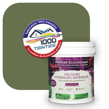 Charger l'image dans la galerie, Peinture écologique Natura Tassili® Les Verts (L'Atelier by Edicolor 194E/194-E/194E1) Intérieur/Extérieur VELOURS