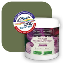 Charger l'image dans la galerie, Peinture écologique Natura Tassili® Les Verts (L'Atelier by Edicolor 194E/194-E/194E1) Intérieur/Extérieur VELOURS