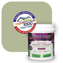 Charger l'image dans la galerie, Peinture écologique Natura Tassili® Les Verts (L'Atelier by Edicolor 195C/195-C/195C1) Intérieur/Extérieur VELOURS