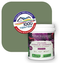 Charger l'image dans la galerie, Peinture écologique Natura Tassili® Les Verts (L'Atelier by Edicolor 195E/195-E/195E1) Intérieur/Extérieur VELOURS