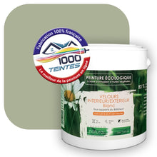 Charger l'image dans la galerie, Peinture écologique Natura Tassili® Les Verts (L'Atelier by Edicolor 196D/196-D/196D1) Intérieur/Extérieur VELOURS