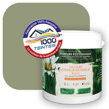 Charger l'image dans la galerie, Peinture écologique Natura Tassili® Les Verts (L'Atelier by Edicolor 196E/196-E/196E1) Intérieur/Extérieur VELOURS
