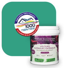 Charger l'image dans la galerie, Peinture écologique Natura Tassili® Vert (Pigment Pur 9402) Intérieur/Extérieur VELOURS