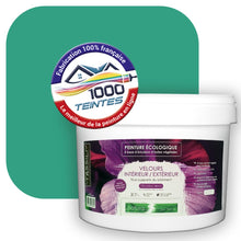 Charger l'image dans la galerie, Peinture écologique Natura Tassili® Vert (Pigment Pur 9402) Intérieur/Extérieur VELOURS