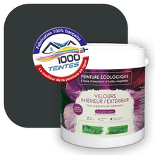 Charger l'image dans la galerie, Peinture écologique Natura Tassili® Noir (Pigment Pur 9900) Intérieur/Extérieur VELOURS