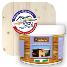 Charger l'image dans la galerie, Saturateur écologique Natura Lasural® Incolore (Bois Classic BC01) Intérieur/Extérieur MAT pour 80 m² - (conditionnement de 10.00 L) avec une pastille de ton incolore en fond d'image