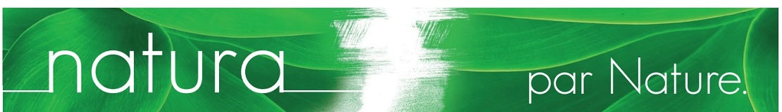 Logo bandeau vert nature de la marque NATURA des Laboratoires DERIVERY