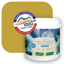 Charger l&#39;image dans la galerie, Peinture écologique Natura Tassili® Les Jaunes (L&#39;Atelier by Edicolor 076E/076-E/076E1) Intérieur/Extérieur MAT
