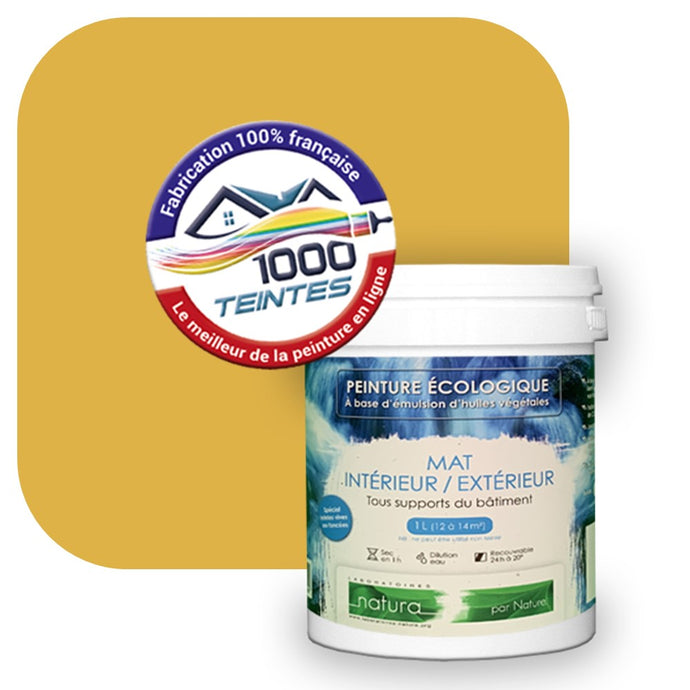 Peinture écologique Natura Tassili® Les Jaunes (L'Atelier by Edicolor 078E/078-E/078E1) Intérieur/Extérieur MAT