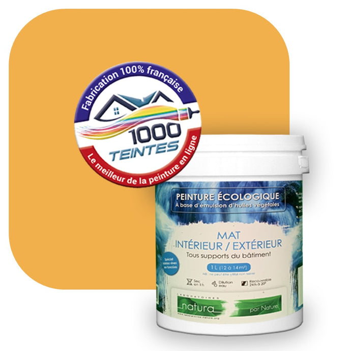 Peinture écologique Natura Tassili® Les Jaunes (L'Atelier by Edicolor 083E/083-E/083E1) Intérieur/Extérieur MAT
