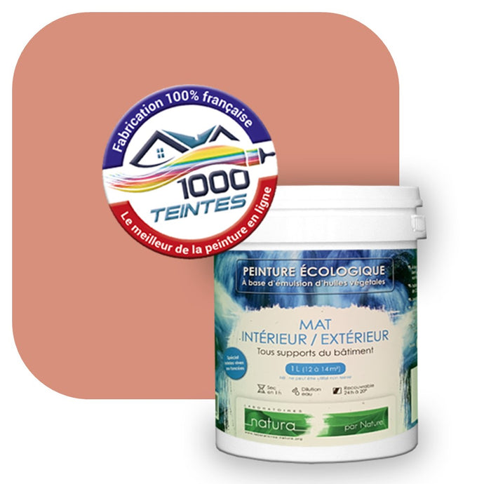 Peinture écologique Natura Tassili® Les Rouges (L'Atelier by Edicolor 097C/097-C/097C1) Intérieur/Extérieur MAT
