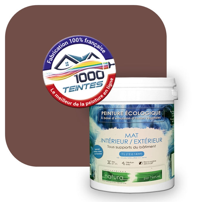 Peinture écologique Natura Tassili® Les Rouges (L'Atelier by Edicolor 100E/100-E/100E1) Intérieur/Extérieur MAT