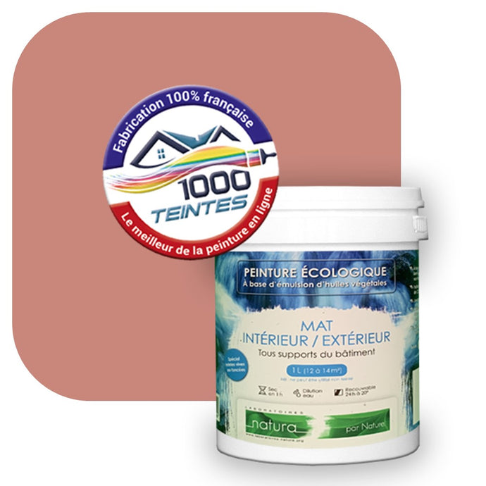 Peinture écologique Natura Tassili® Les Rouges (L'Atelier by Edicolor 101A/101-A/101A1) Intérieur/Extérieur MAT