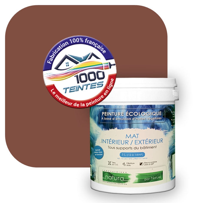Peinture écologique Natura Tassili® Les Rouges (L'Atelier by Edicolor 101D/101-D/101D1) Intérieur/Extérieur MAT