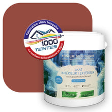 Charger l&#39;image dans la galerie, Peinture écologique Natura Tassili® Les Rouges (L&#39;Atelier by Edicolor 102C/102-C/102C1) Intérieur/Extérieur MAT
