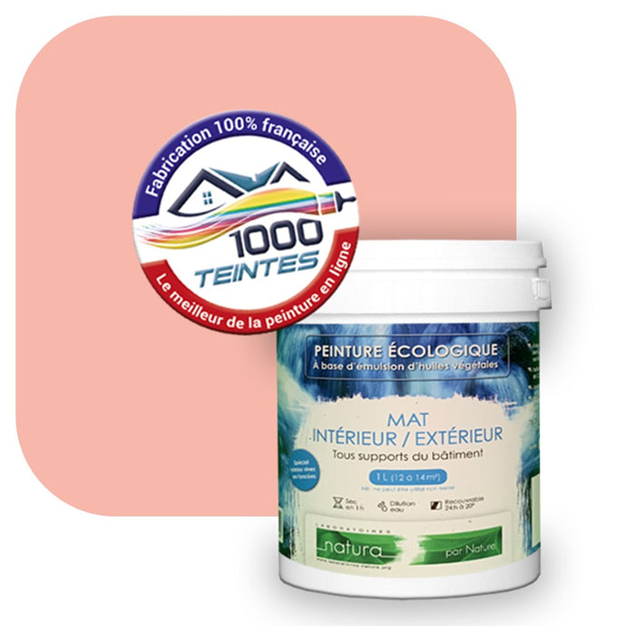Peinture écologique Natura Tassili® Les Rouges (L'Atelier by Edicolor 104B/104-B/104B1) Intérieur/Extérieur MAT