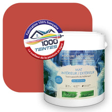 Charger l&#39;image dans la galerie, Peinture écologique Natura Tassili® Les Rouges (L&#39;Atelier by Edicolor 107C/107-C/107C1) Intérieur/Extérieur MAT
