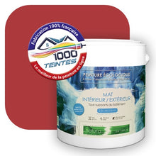 Charger l&#39;image dans la galerie, Peinture écologique Natura Tassili® Les Rouges (L&#39;Atelier by Edicolor 108E/108-E/108E1) Intérieur/Extérieur MAT
